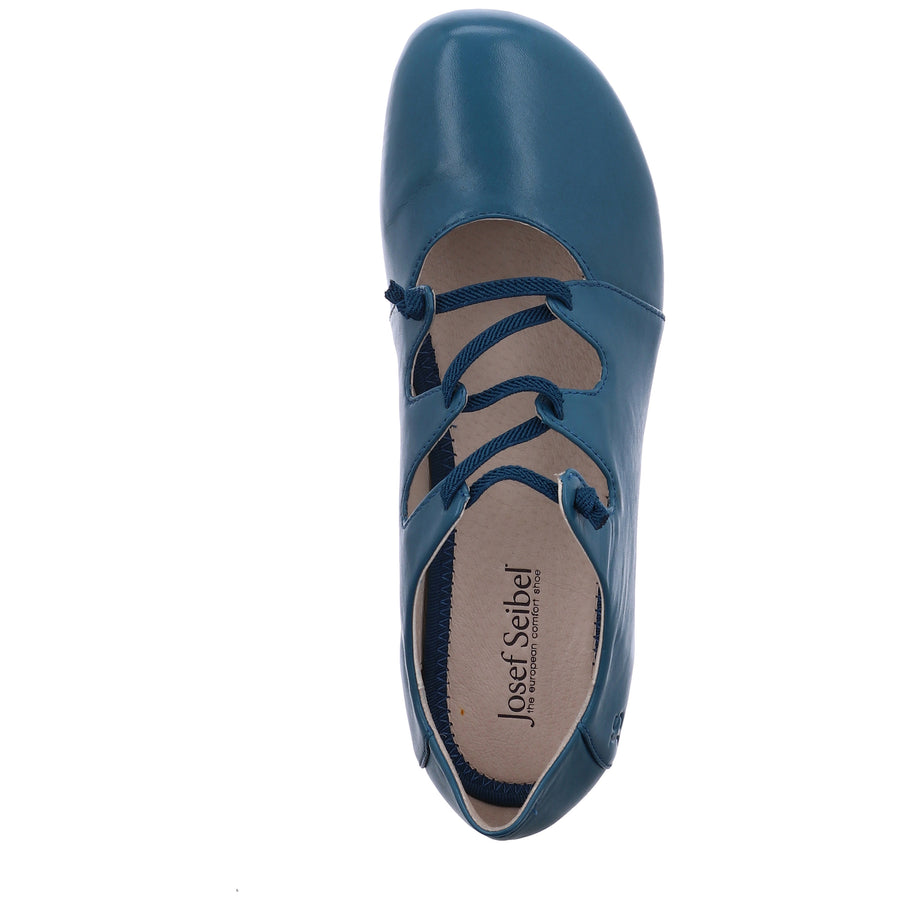Josef Seibel Ladies Fiona 4 Blue Flat Ballet Shoes 87204 971 500