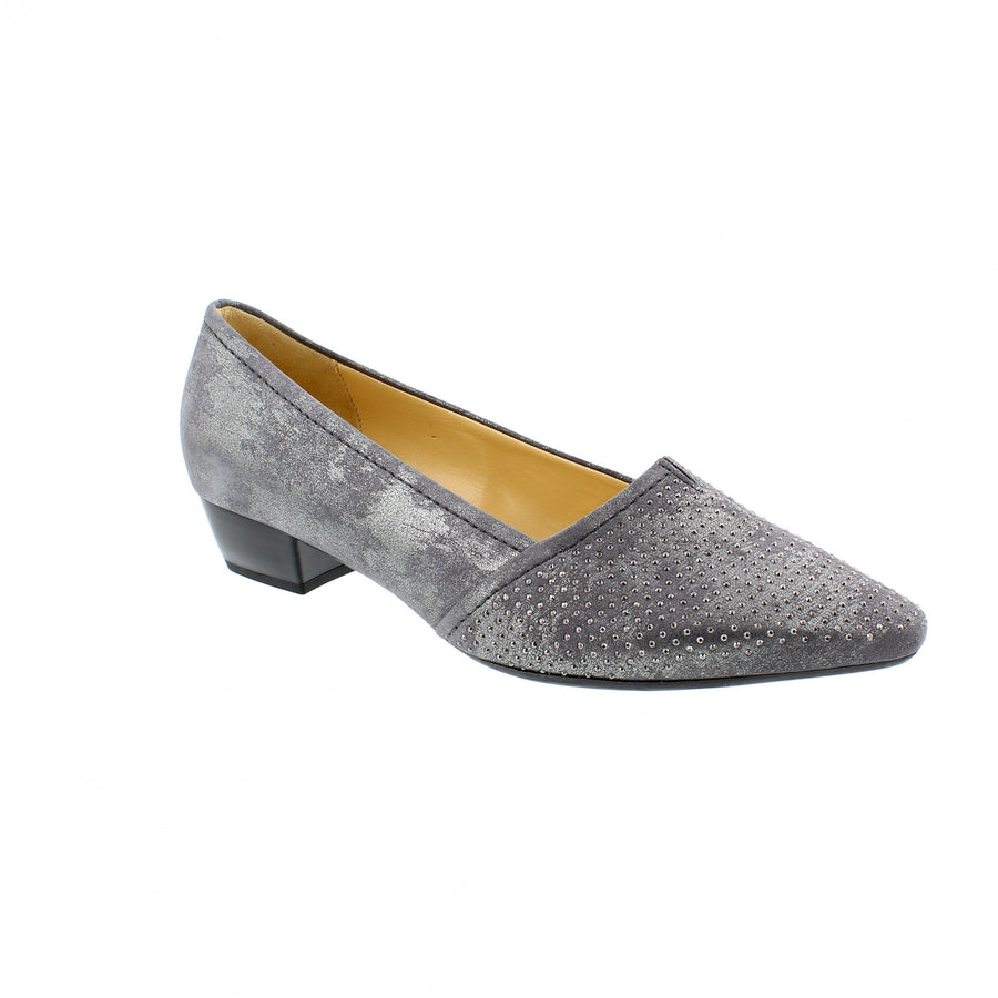 Gabor Ladies Azalea Fucile Grey Low Heel Shoe 95.134.69