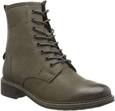 Josef Seibel Ladies Selena 06 Grey Military Style Boots 97406 Vl904 760