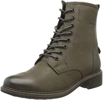 Josef Seibel Ladies Selena 06 Grey Military Style Boots 97406 Vl904 760