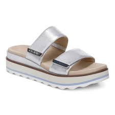 Vionic 10012214040 Ladies Brandie Met Leather Silver