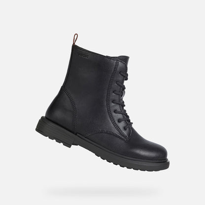 Geox J049QD J EClair Girls Black Ankle Boot
