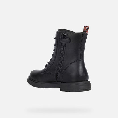 Geox J049QD J EClair Girls Black Ankle Boot