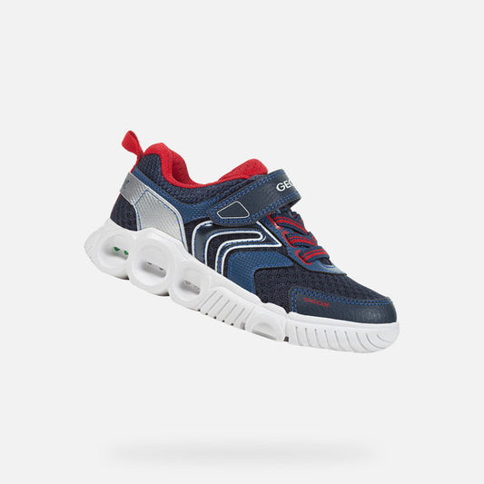 Geox Boys J Wroom J25GAB Navy/Red