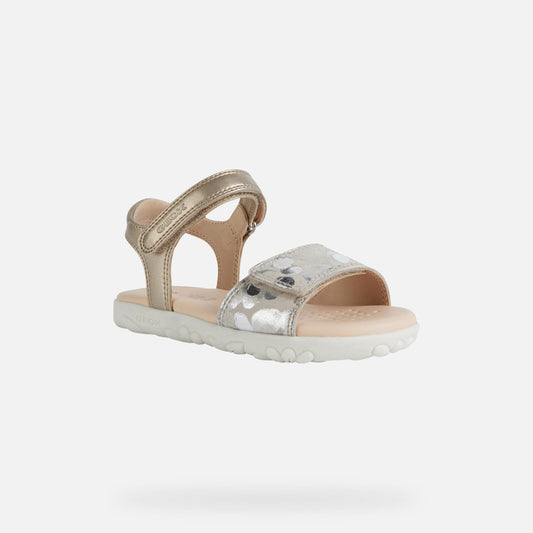 Geox Girls J028ZAJ.S Haiti Beige/Platinum