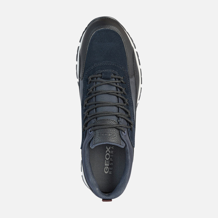 Geox U26EXA Mens Waterproof Trainer Navy
