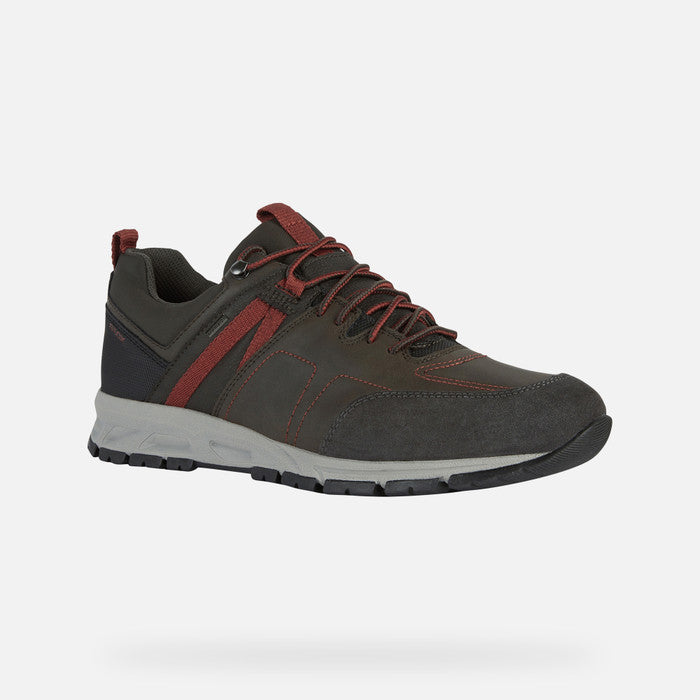 Geox U260MC Mens Waterproof Trainer DK Coffee