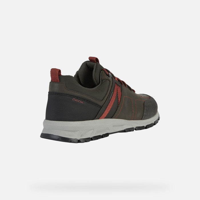 Geox U260MC Mens Waterproof Trainer DK Coffee