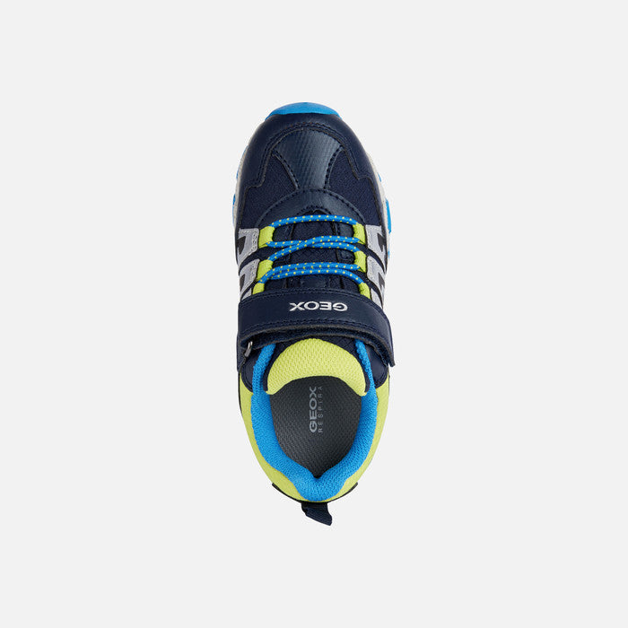 Geox J263ZB Boys J Magnetar Navy/Lime