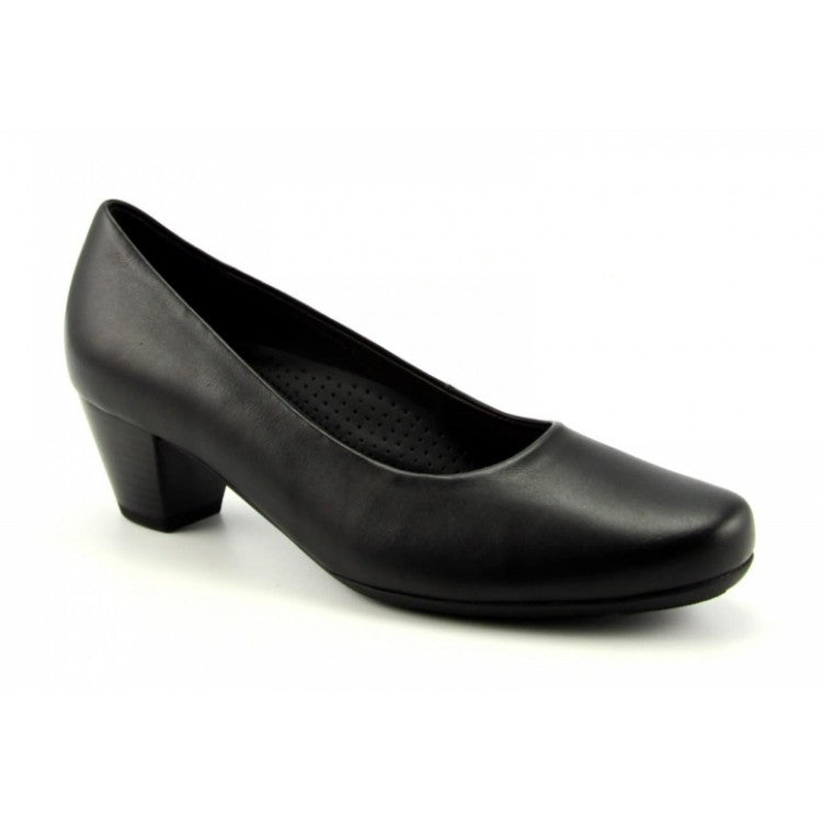 Gabor 02.120.57 Ladies Brambling Black Court shoes