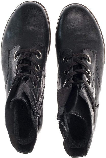 Gabor Ladies Noodle Black Lace-Up Boots 34.672.20