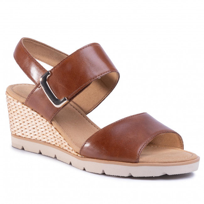 Gabor Wedge Sandal Peanut