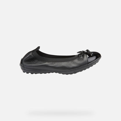 Geox J11B0F Piuma Girls Black / Patent