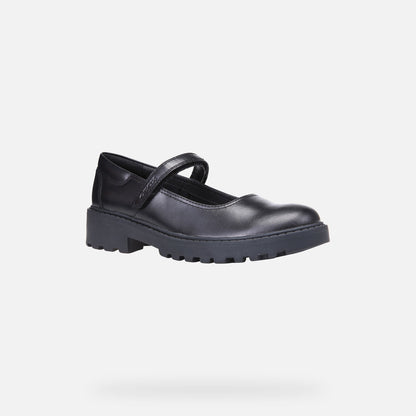 Geox J6420P 00085 C999 Casey Girls Black Nappa