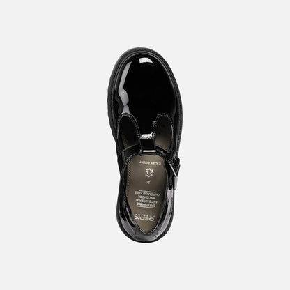 Geox J8420E Casey E Black Pat Black Patent