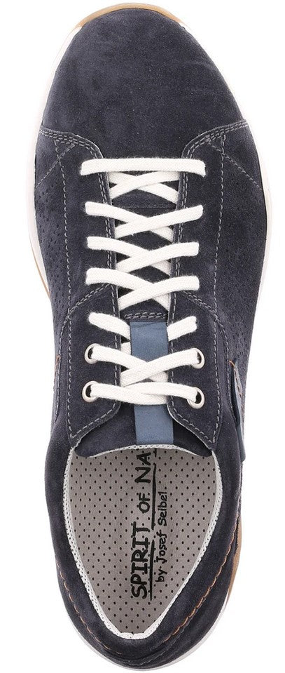 Josef Seibel Mens Ricardo 07 Blue Trainer Shoes 43507 TE949 540
