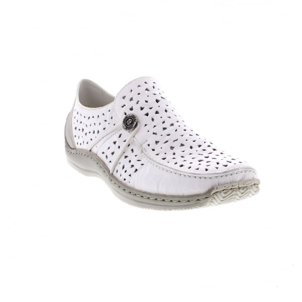 Rieker Ladies L1766-80 White White Combi