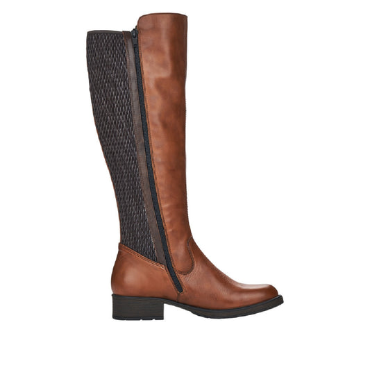 Rieker Z9591-22 Ladies Tall Brown Boot
