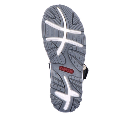 Rieker 68891-14 Ladies Blue Velcro Sandal