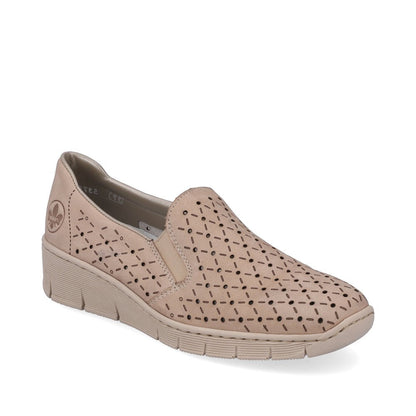 Rieker 53795-60 Ladies Beige Casual Shoe