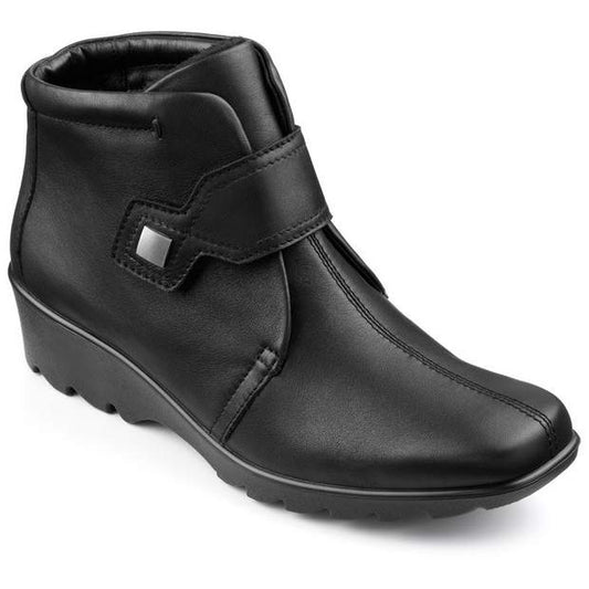Hotter Tamara Std Blk Leather/Suede