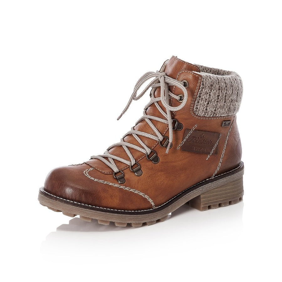 Rieker Ladies Z0444-24 Brown Ankle Boot