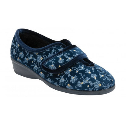 Lotus ULH055 Wilma Ladies Slipper Blue