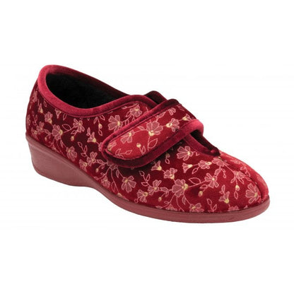 Lotus ULH055 Wilma Ladies Slipper Bordo
