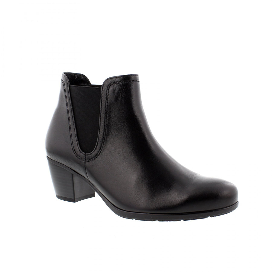 Gabor Ladies Ecological Black Heeled Ankle Boots 55.524.27
