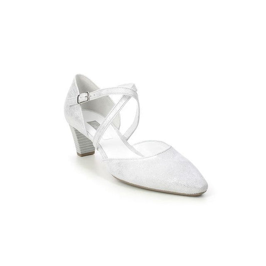 Gabor Ladies Ice 01.363.60 Callow Womens Modern Cross Strap Court Shoes