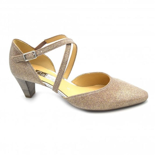 Gabor Ladies Rosato 01.363.64 Callow Womens Modern Cross Strap Court Shoes