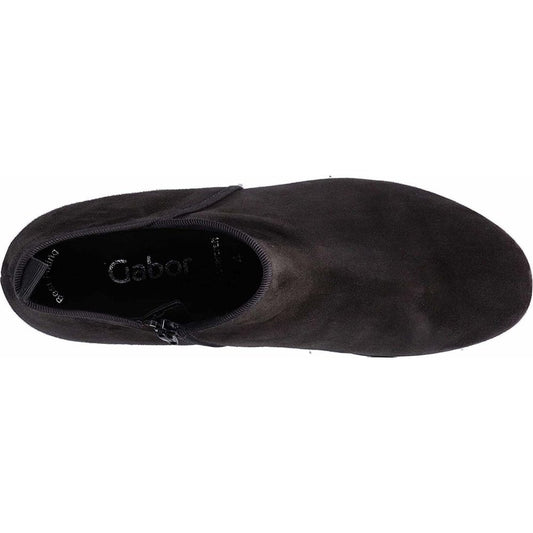 Gabor 55.850.47 Ladies Fatale Black Suede Heel Boots