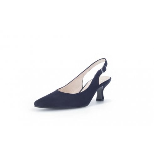 Gabor 21.510.16 Lindy Navy Suede Sling Back
