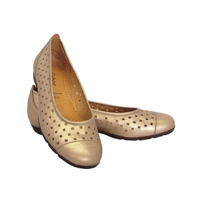 Gabor 84.169.62 Eclisse Metallic Ballerina Shoes