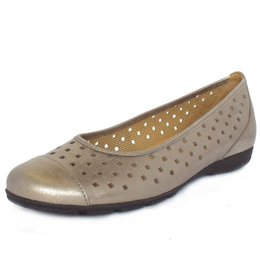 Gabor 84.169.62 Eclisse Metallic Ballerina Shoes