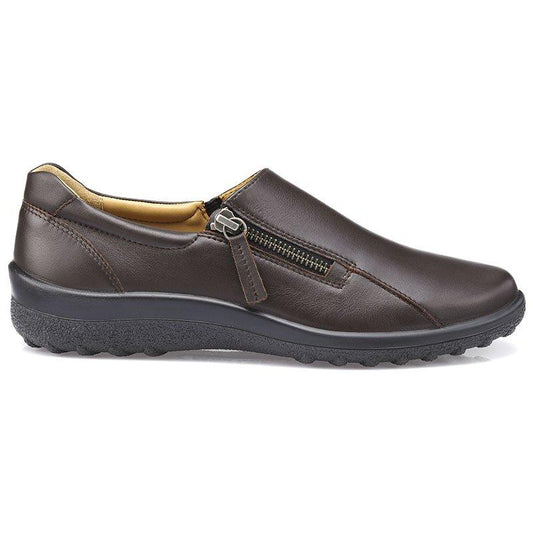 Hotter Haze Brown Leather Chocolate