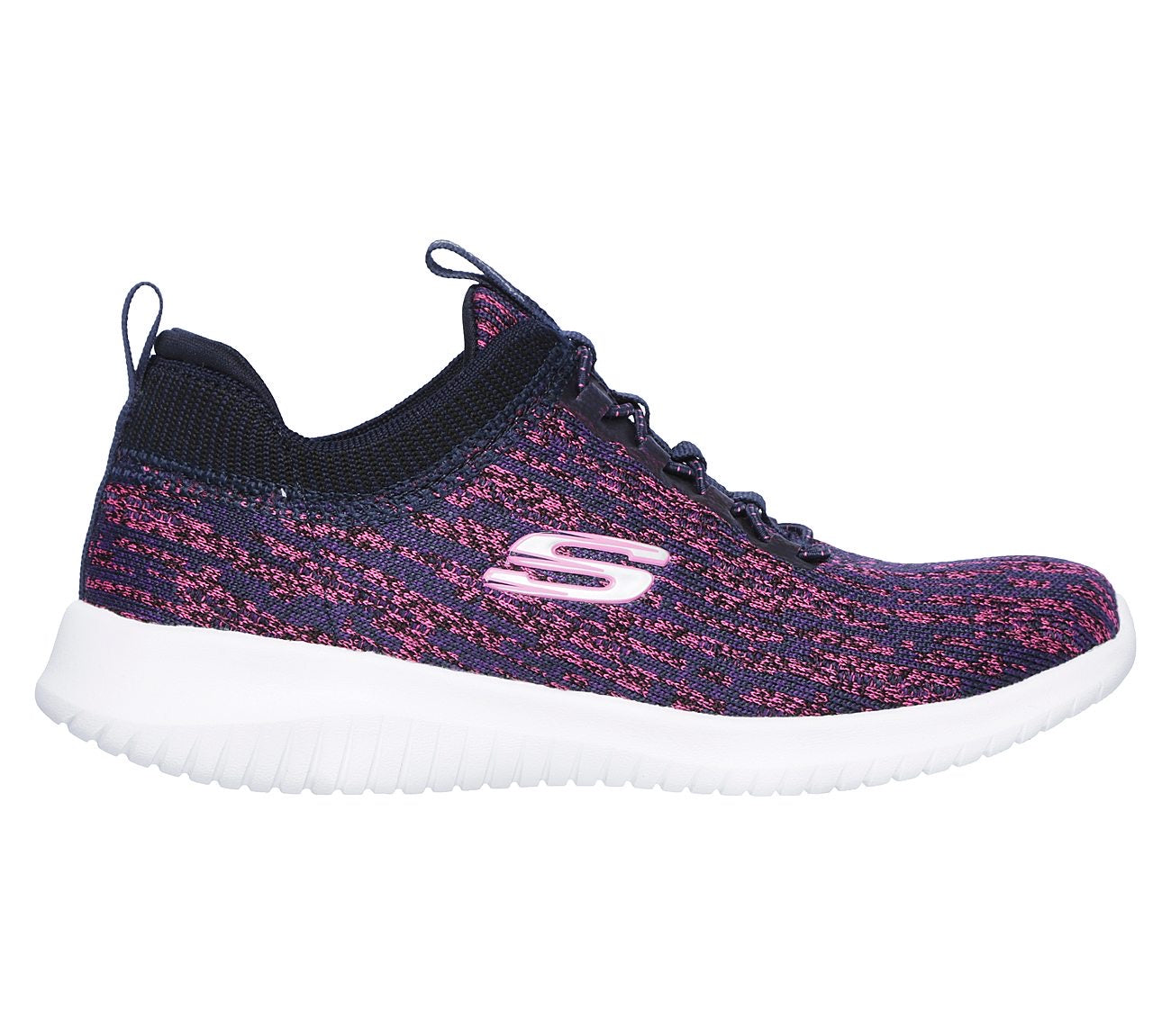 Skechers Kids Ultra Flex Bright Horizon Blue & Pink Girls Trainers 81553L/NVPK
