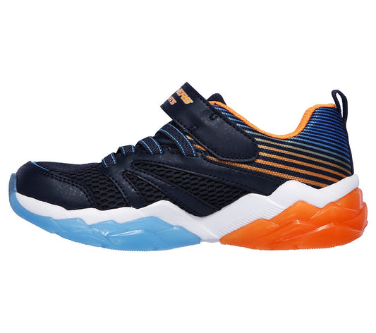 Skechers Kids S Lights: Rapid Flash 2.0 Navy Multi Light Up Trainers 90725L