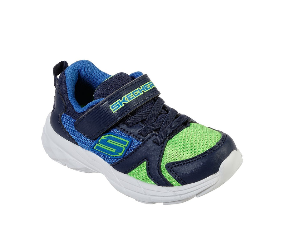 Skechers Kids Eclipsor Blue/Lime Trainers 95020N