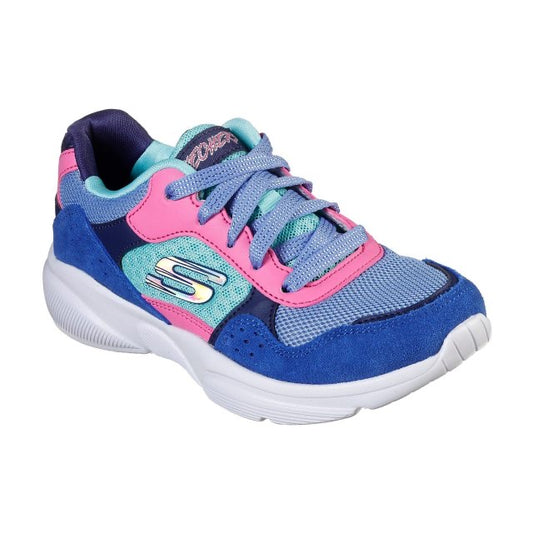 Skechers Kids Meridian - Charted Kids Blue Multi Trainers 81953L