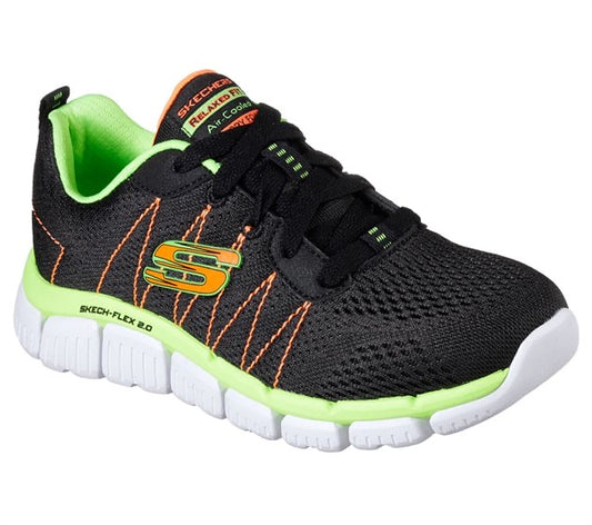 Skechers Kids Skech Flex 2.0 - Quick Pick Black Trainers 97631L