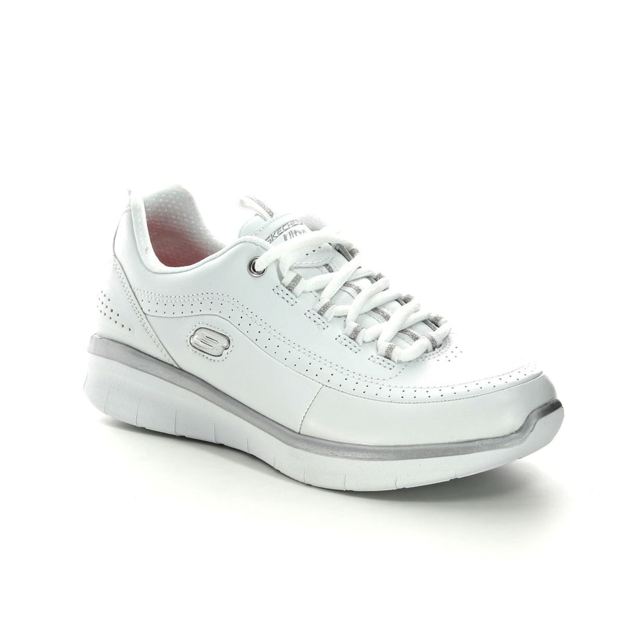 Skechers Ladies Synergy 2.0 White Trainers 12363