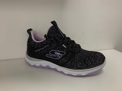 Skechers Kids Diamond Runner - Sparkle Sprints Black Trainers 81561L