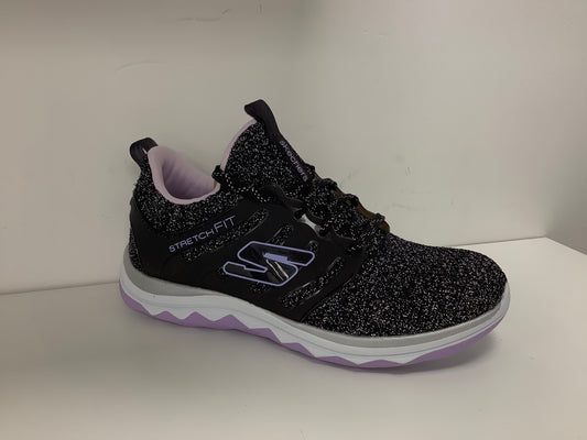Skechers Kids Diamond Runner - Sparkle Sprints Black Trainers 81561L