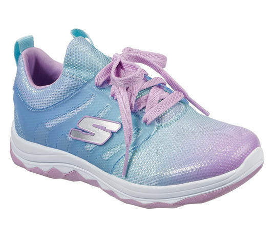 Skechers Kids Rainbow Dreams Lavender Purple Multi Trainers 81562L