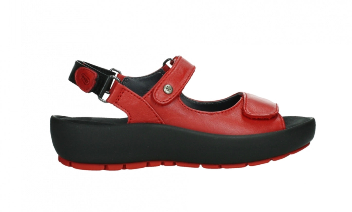 Wolky Rio 0332520 Red Velvet Leather