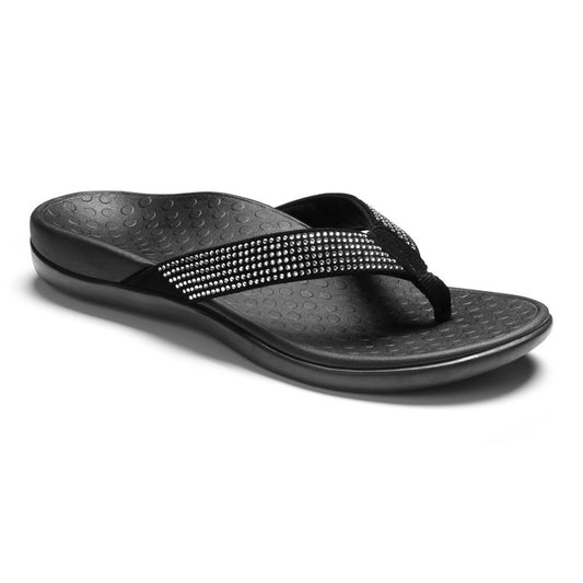 Vionic Islander Rhinestone 10000776 Blk Black