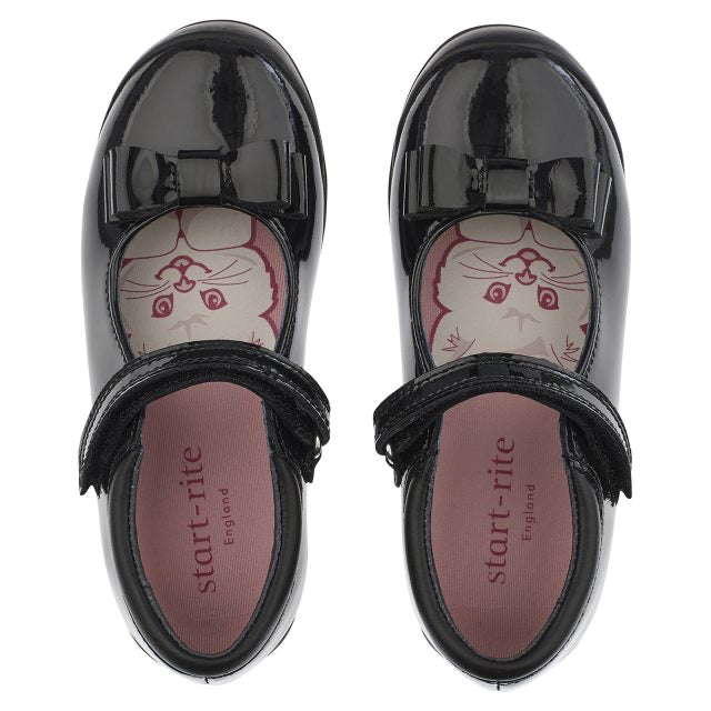 Start-Rite 2376-3 Pussycat Bow Patent Blk Pat