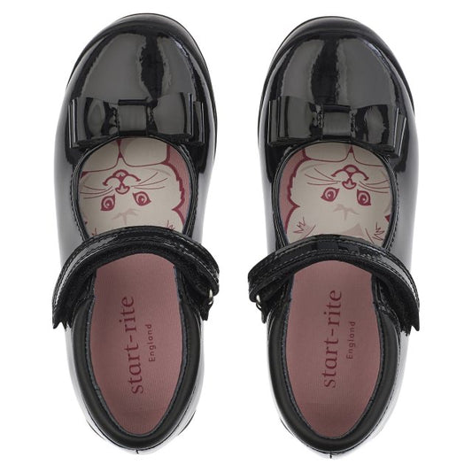 Start-Rite 2376-3 Pussycat Bow Patent Blk Pat