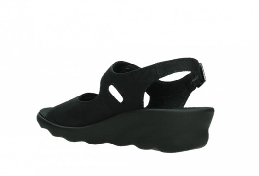 Wolky Scala 0312511 Blk Antique Nubuck Black